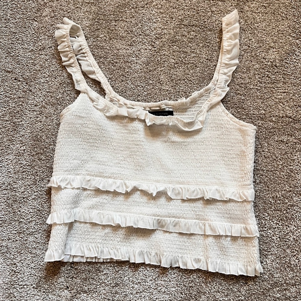 Urban Outfitters White Crop Top - M